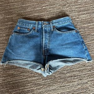 RE/DONE 70s High-Rise Denim Shorts Size 25